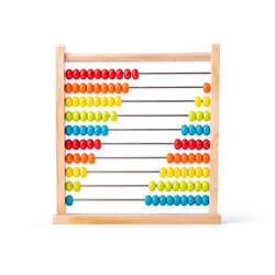 Abacus cu bile colorate
